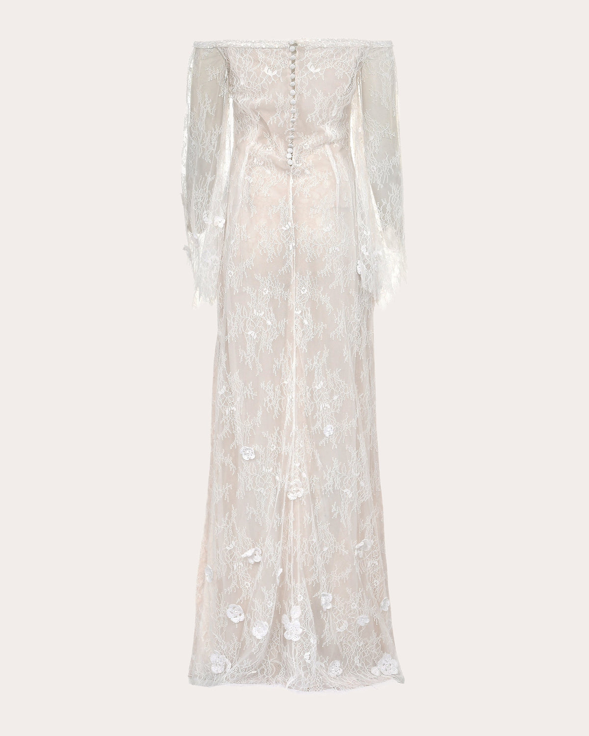 Lily Floral Lace Off-Shoulder Gown