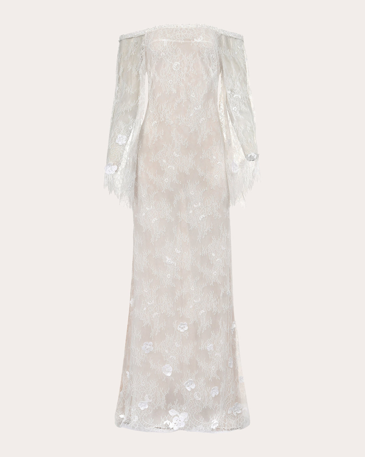 Lily Floral Lace Off-Shoulder Gown