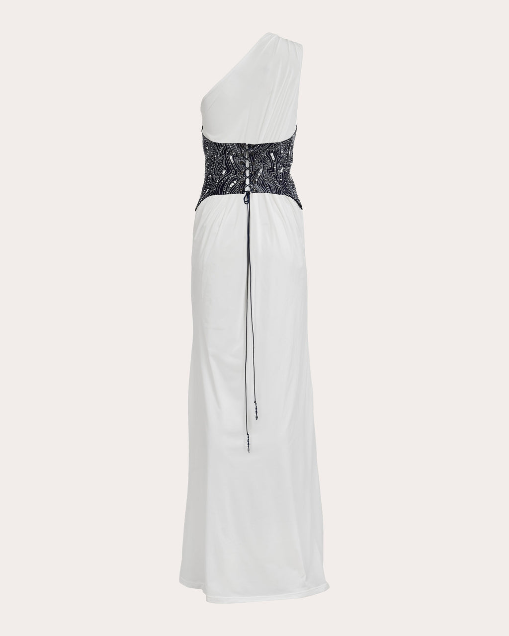 Ambrosia Jersey Belted Asymmetric Maxi Dress