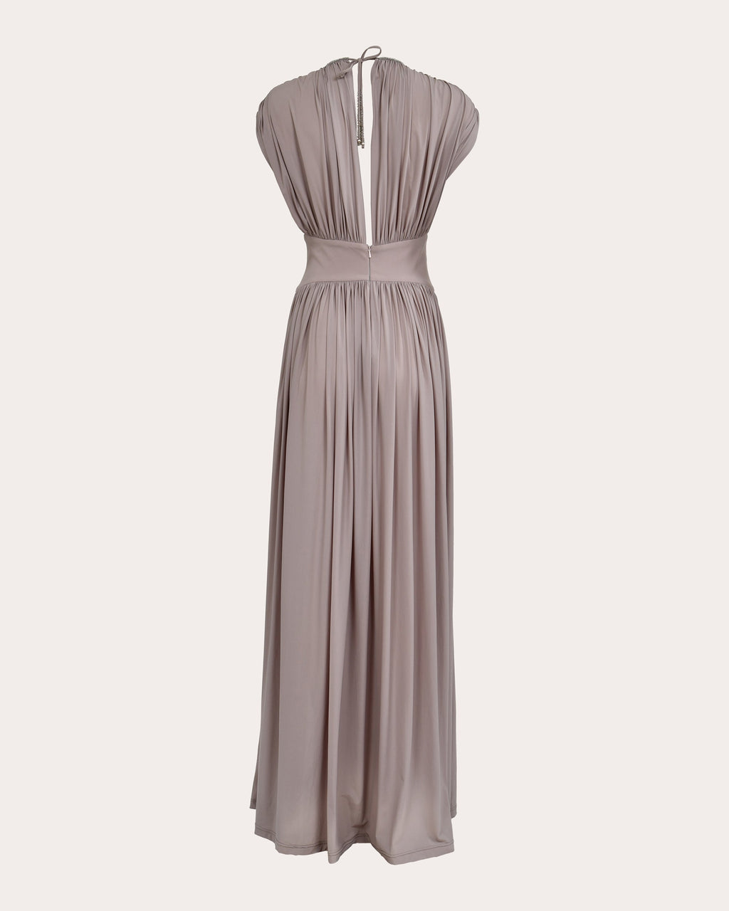 Cassandra Embellished Jersey Ruched Maxi Dress