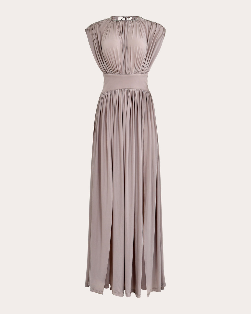 Cassandra Embellished Jersey Ruched Maxi Dress