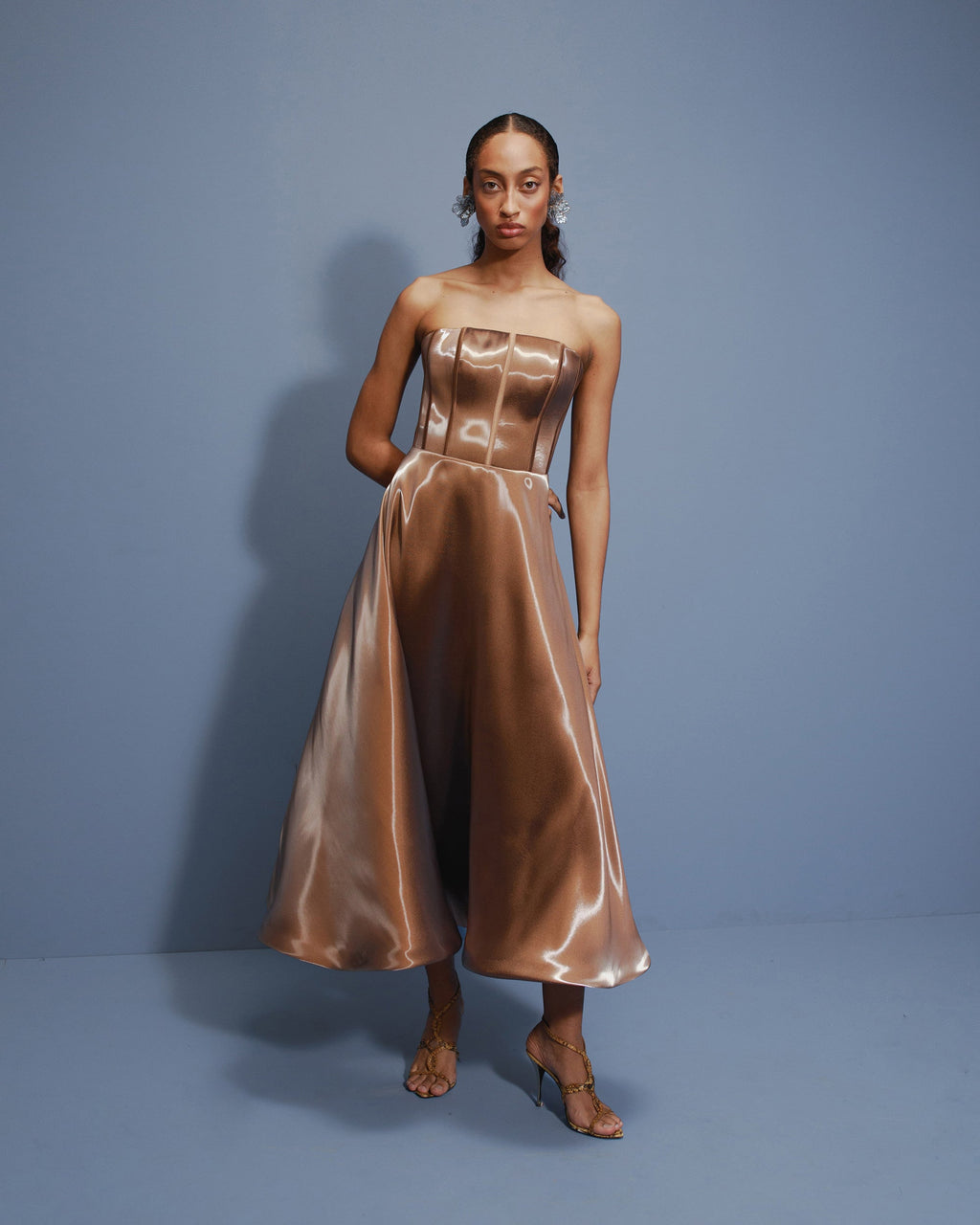 Termo Liquid Fit & Flare Midi Dress
