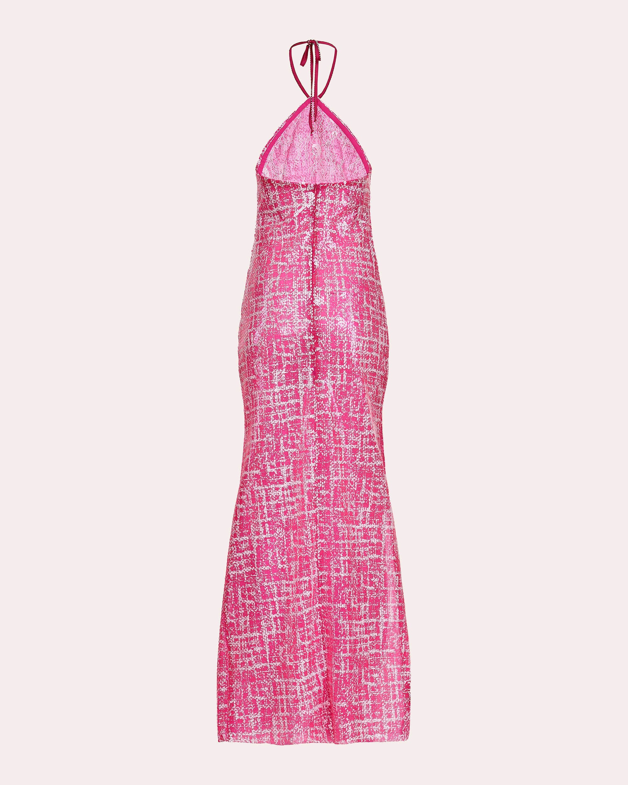 Serata Sequin Halter Maxi Dress