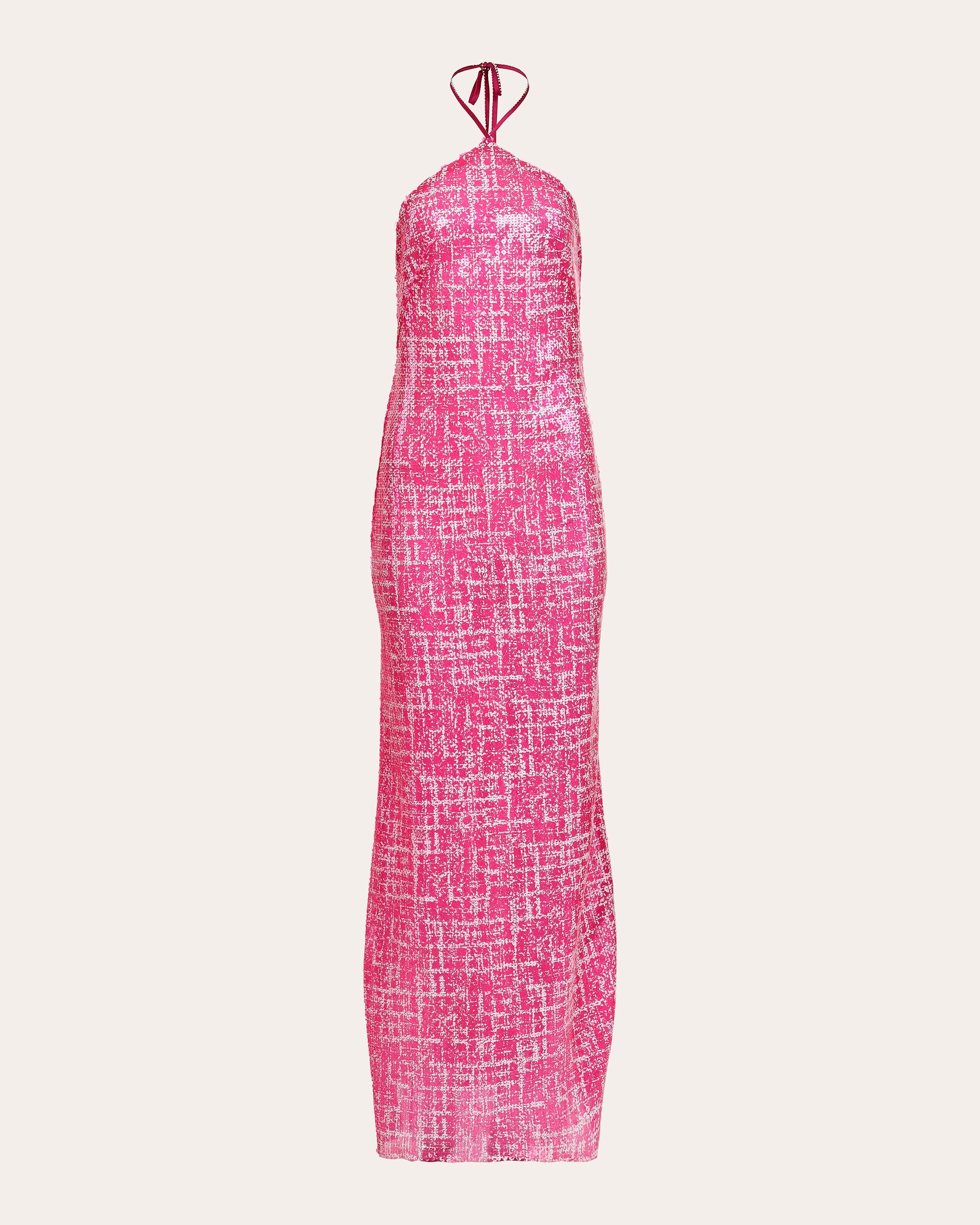 Serata Sequin Halter Maxi Dress