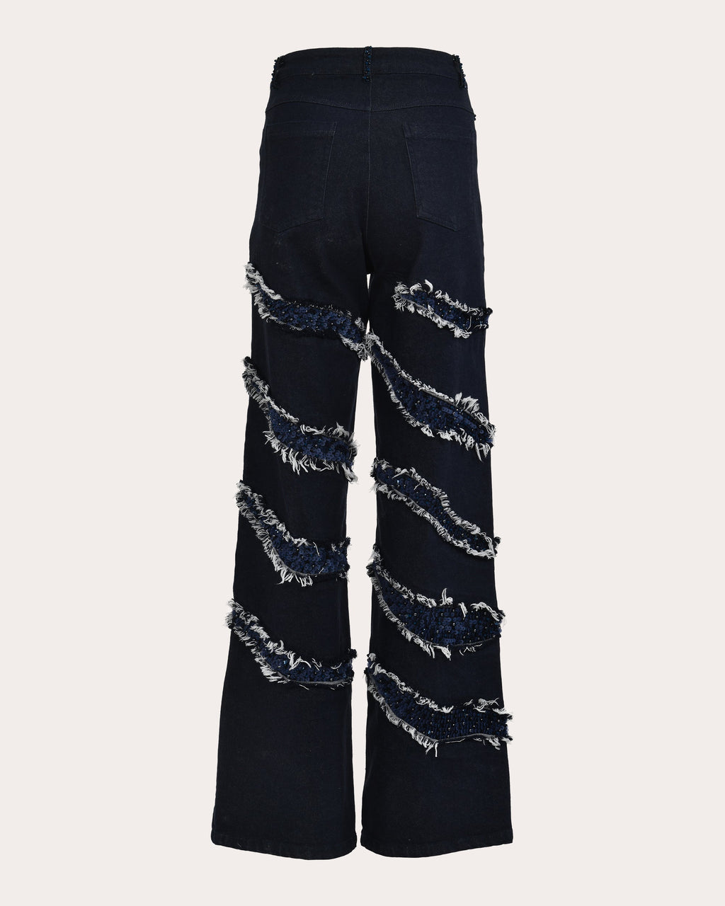 Pandora Distressed Sequin Relaxed Jeans