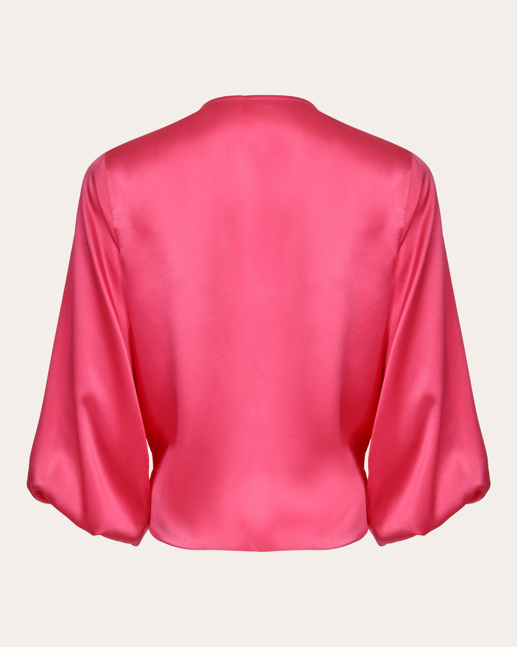 Crystal Silk Tie-Front Top