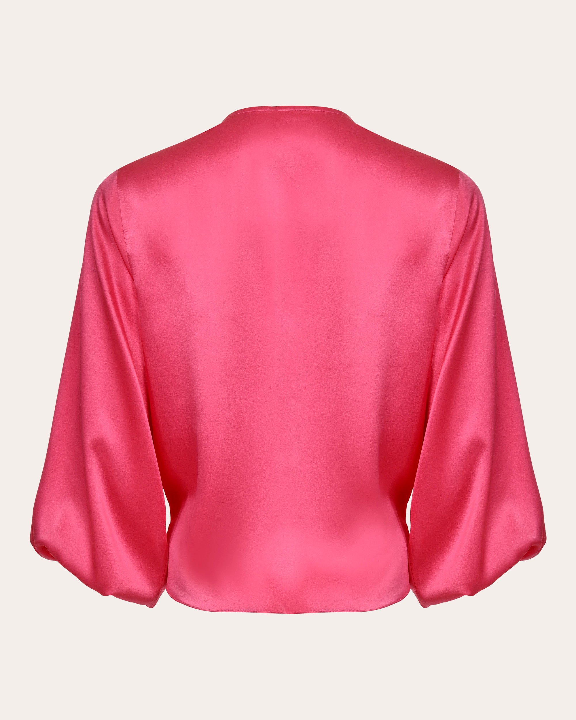 Crystal Silk Tie-Front Top