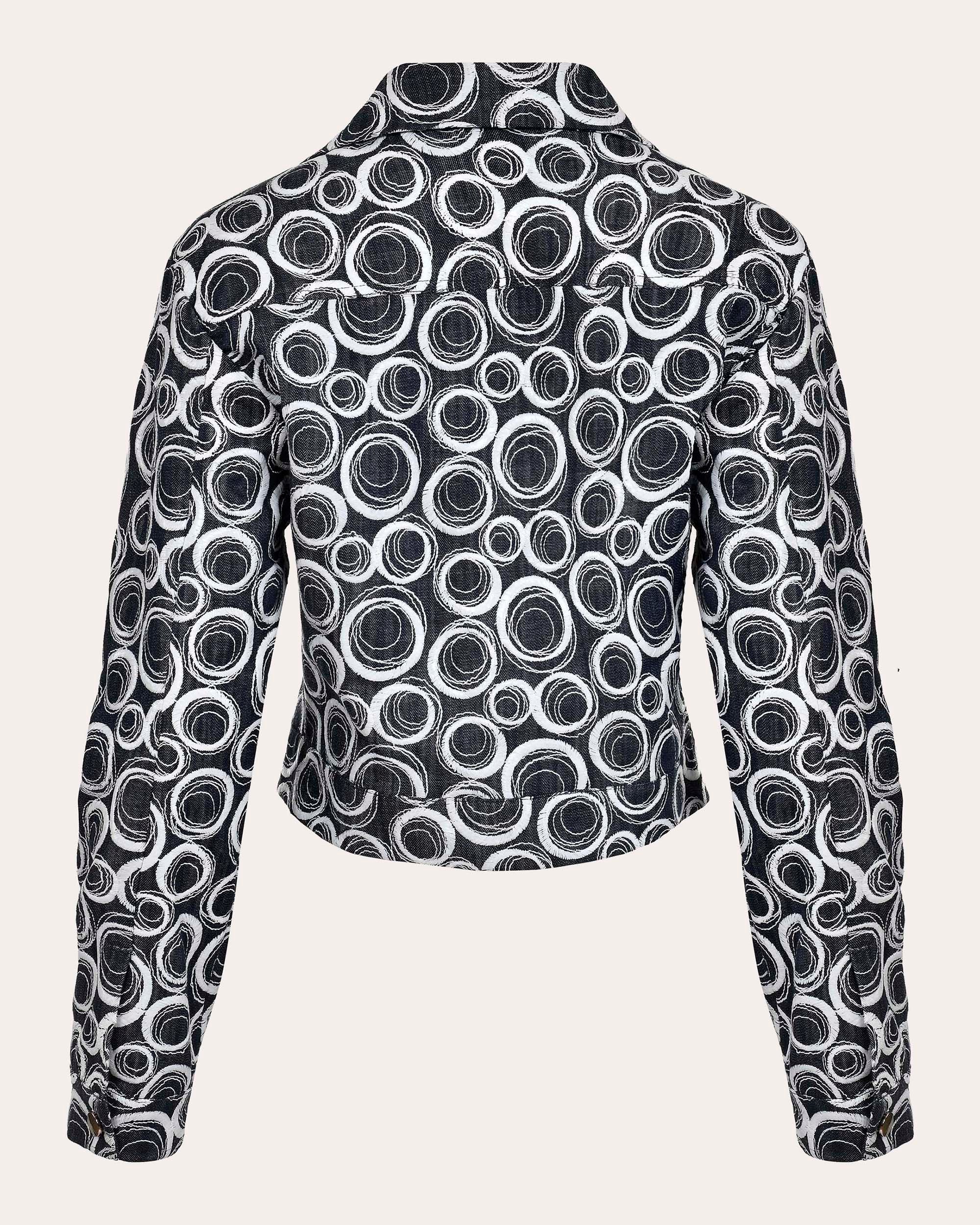 Cerccio Printed Denim Jacket
