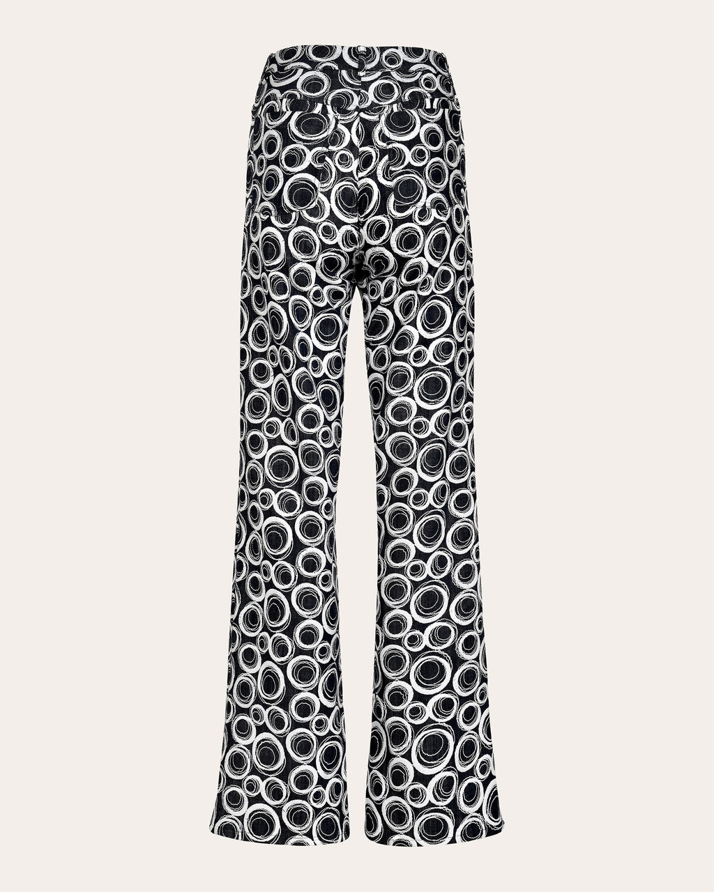 Eras Printed Denim Flare Pants