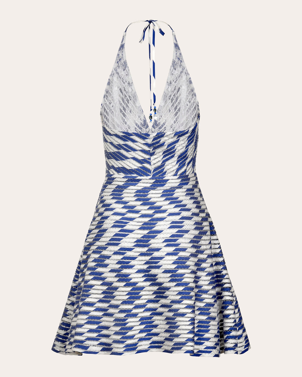 Celeste Pata de Cabra Silk Fit & Flare Mini Dress