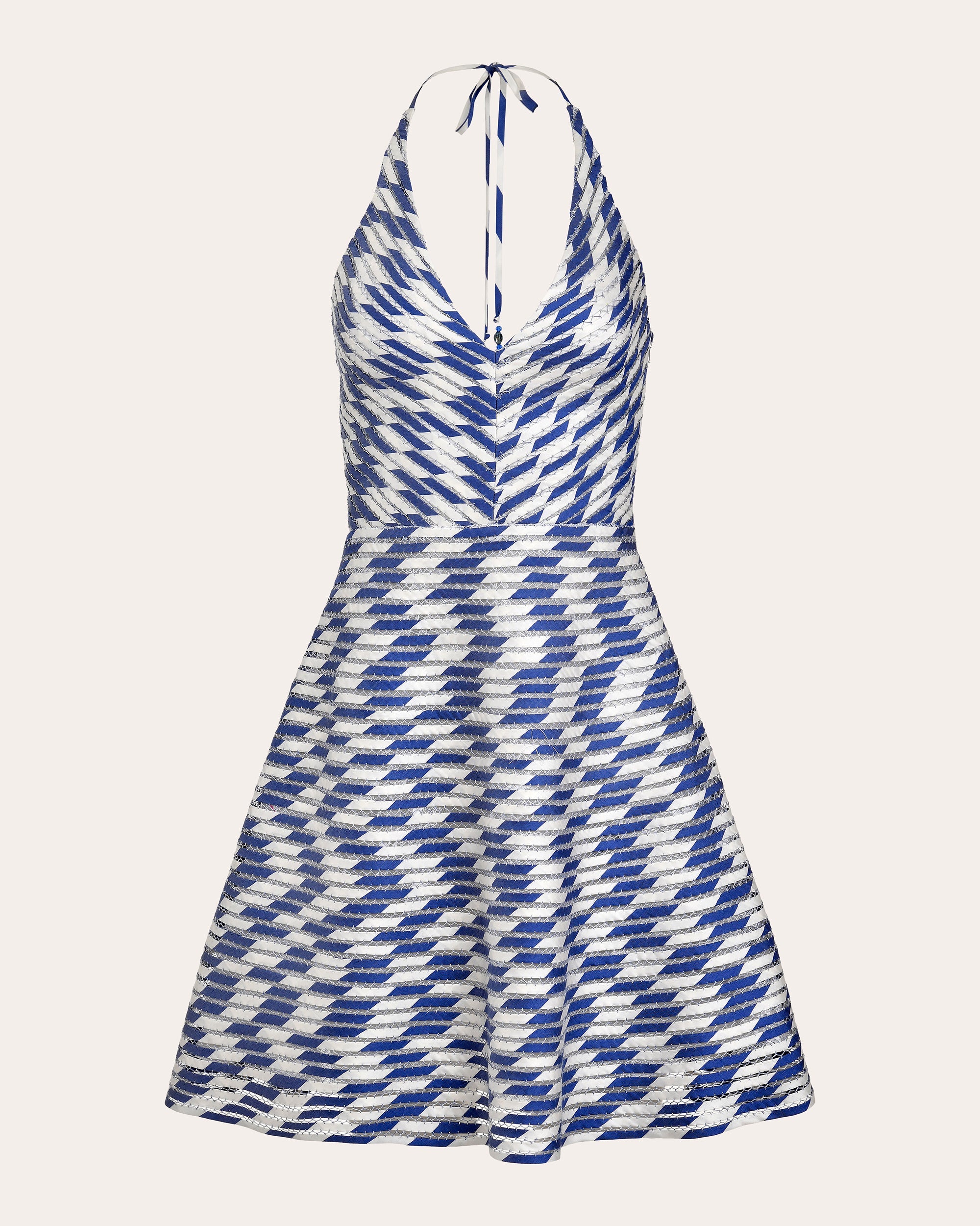Celeste Pata de Cabra Silk Fit & Flare Mini Dress