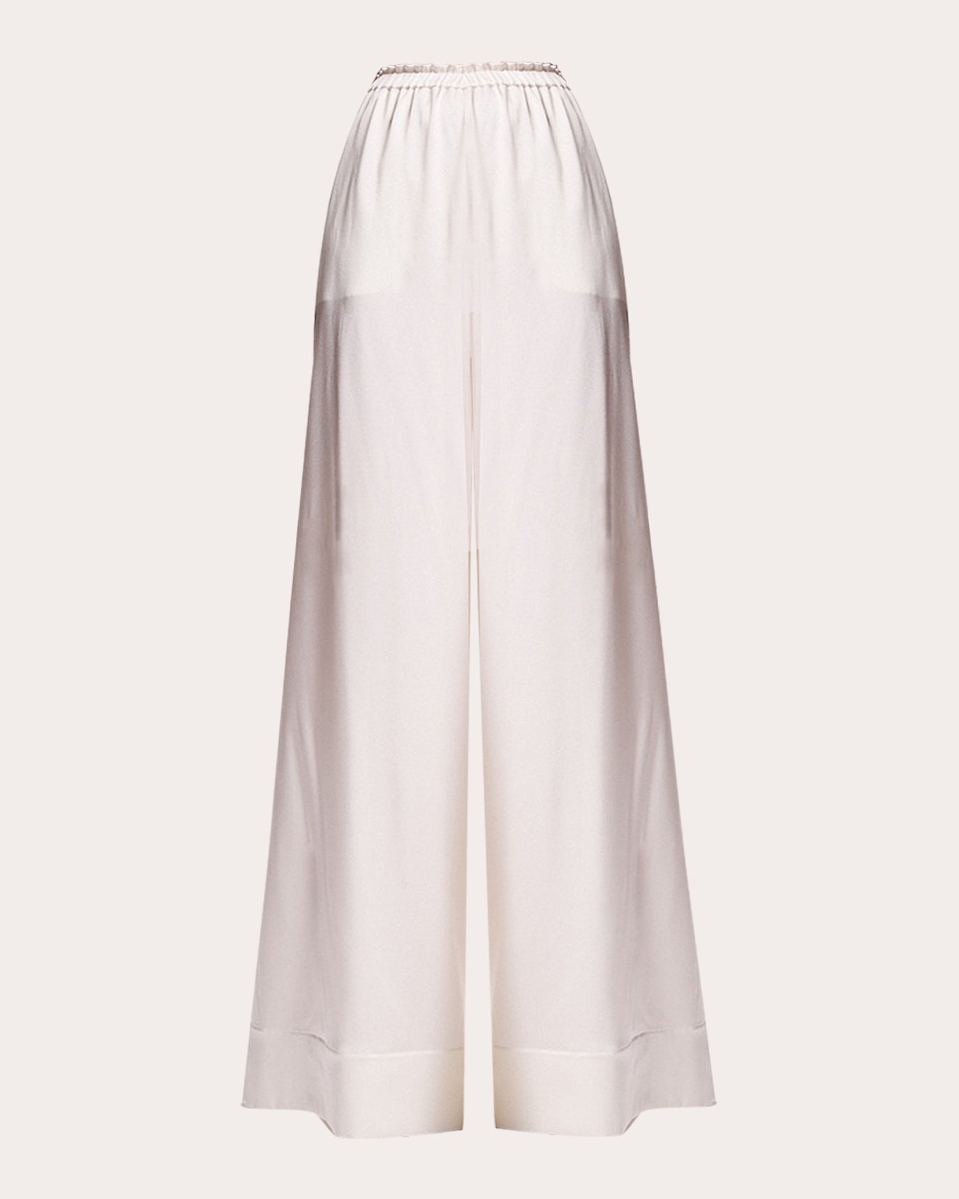 Lourdes Silk Wide-Leg Pants