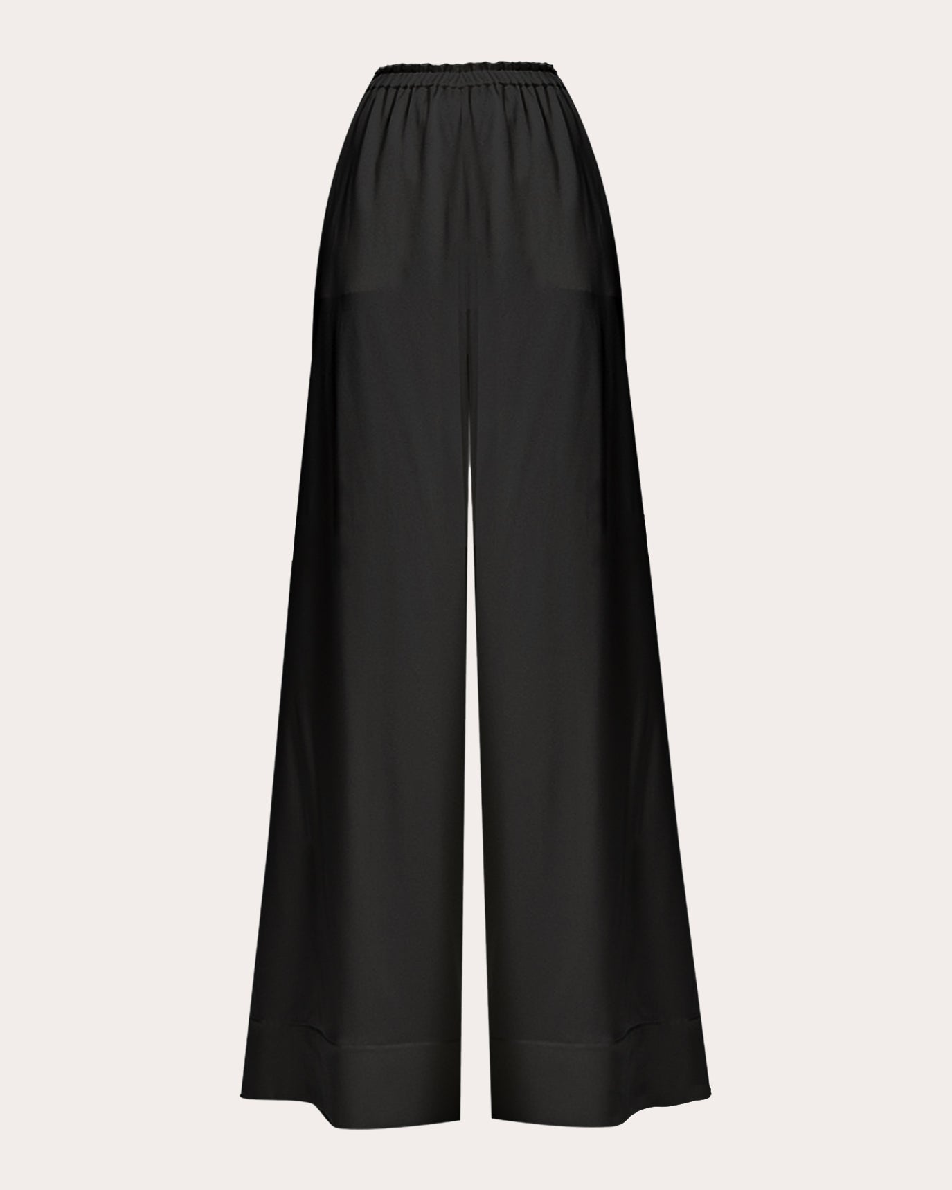 Lourdes Silk Wide-Leg Pants