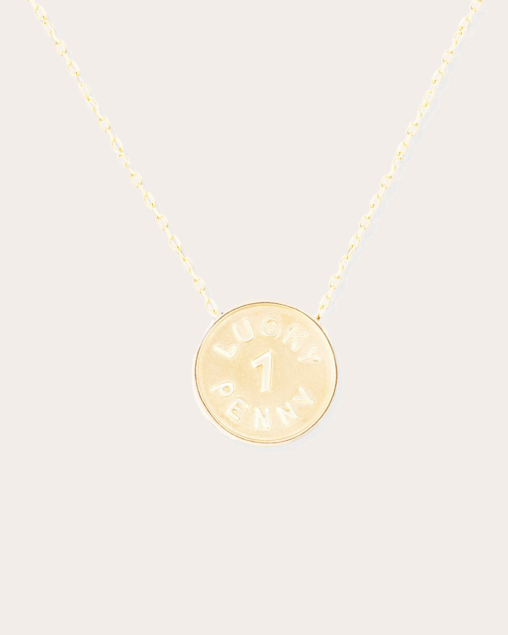 Brown Diamond & 14k Gold Juju Lucky Penny Pendant Necklace
