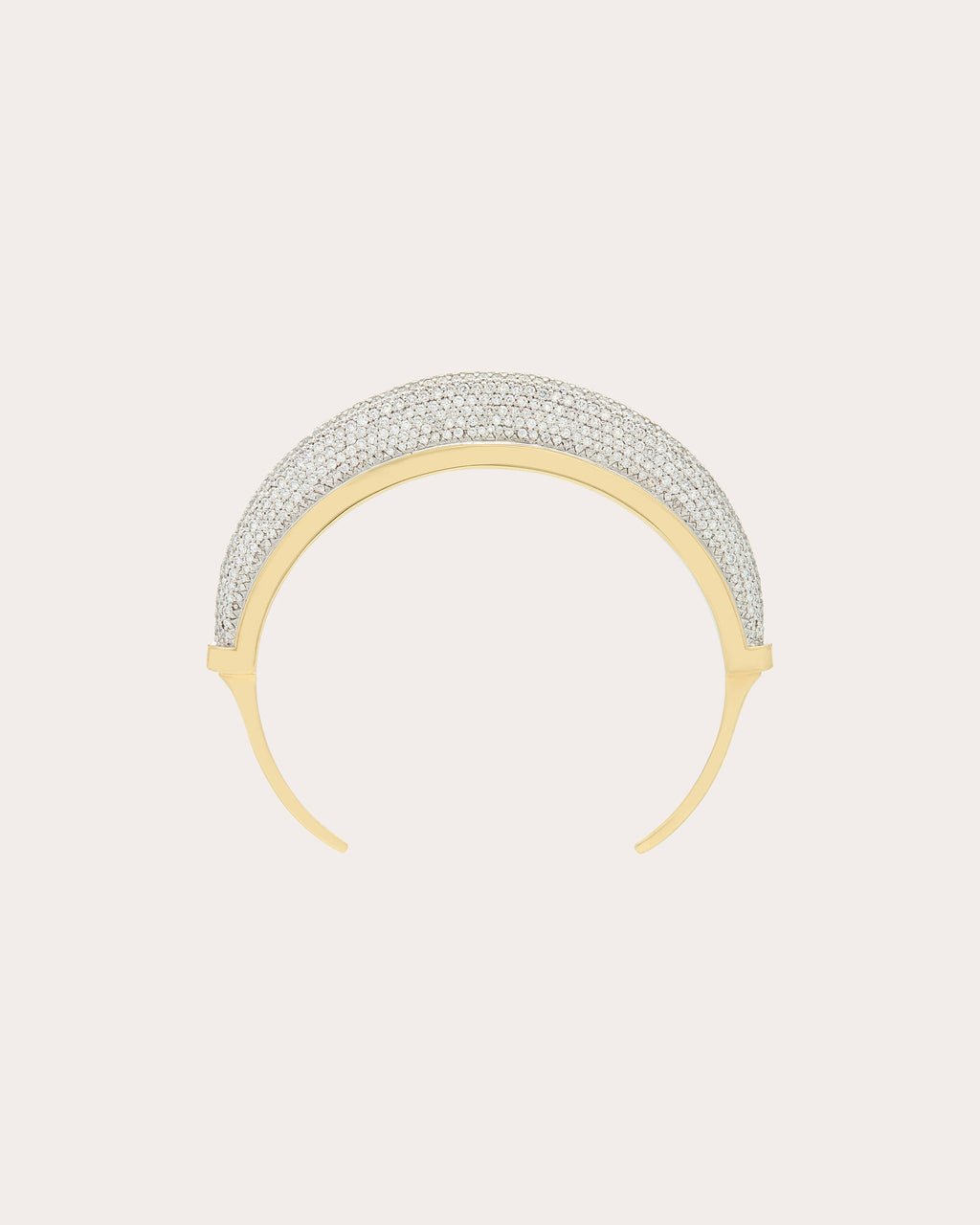 Diamond & 18k Gold Luna Pavé Cuff Bracelet