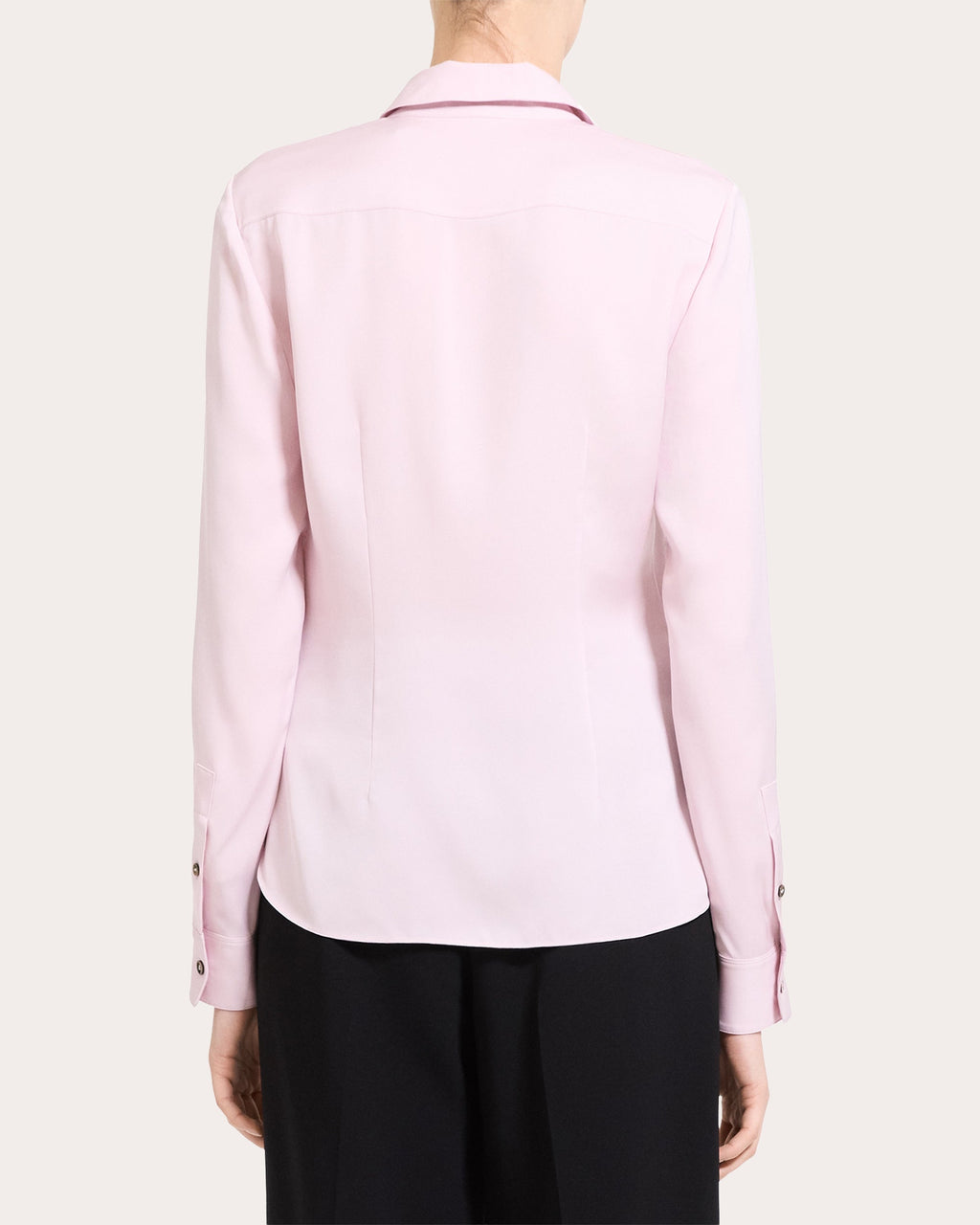 Silk Georgette Classic Fitted Shirt