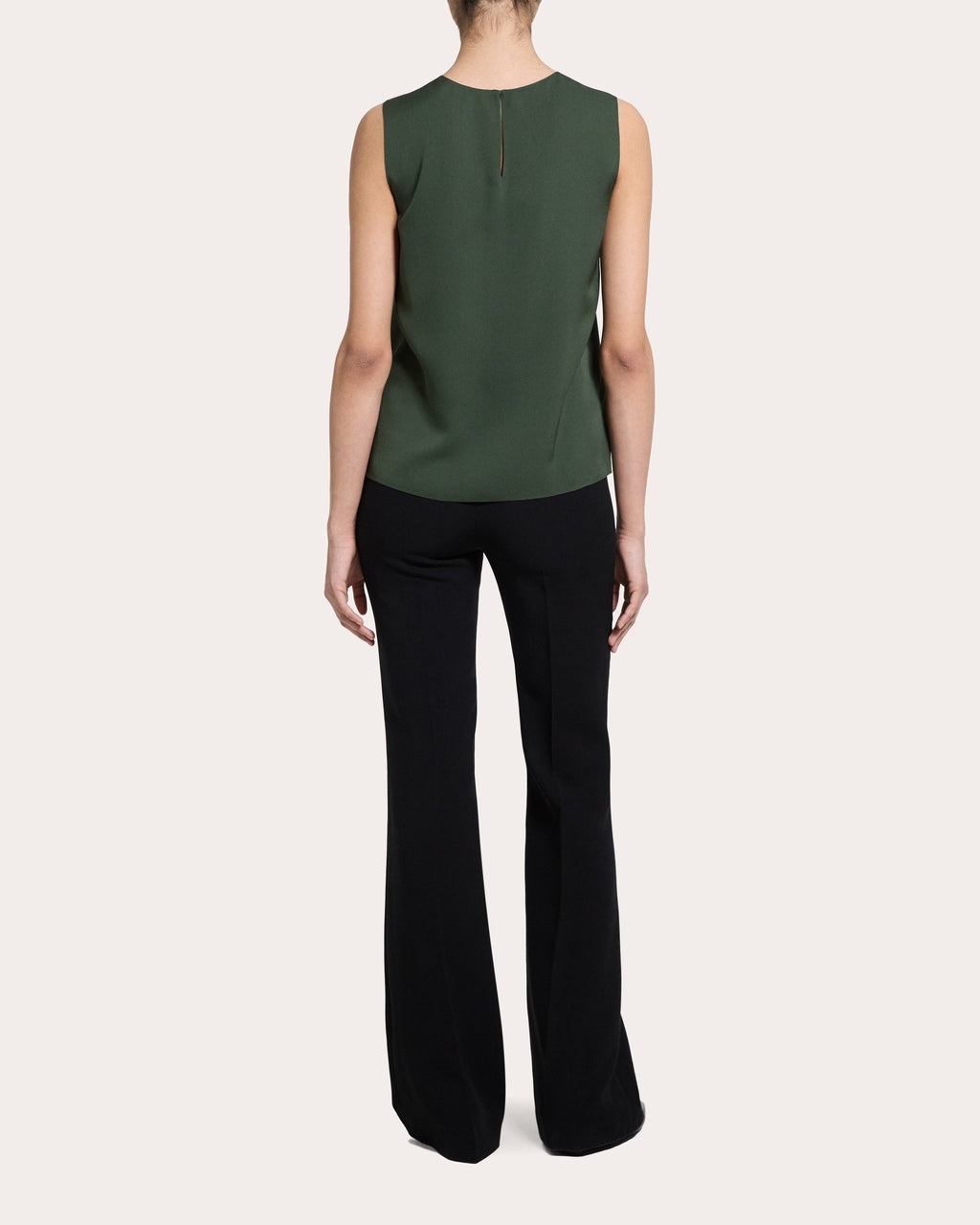 Silk Georgette Straight Shell Top