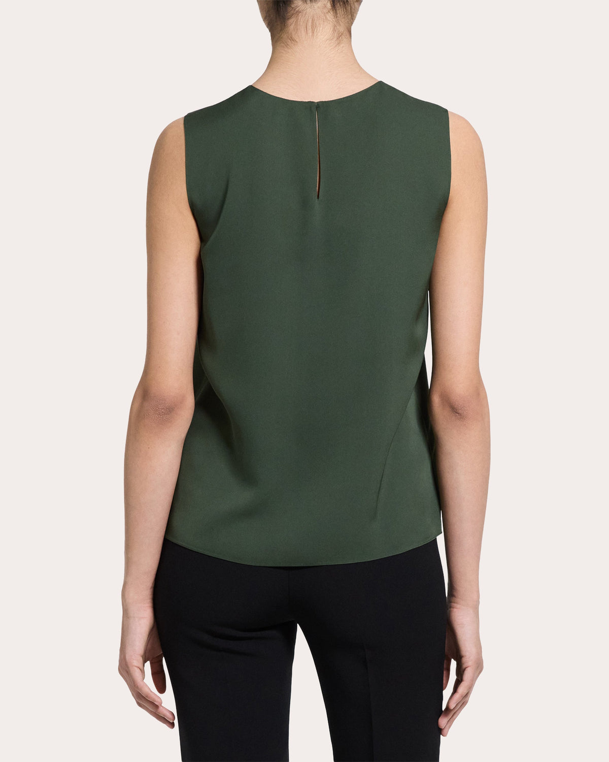 Silk Georgette Straight Shell Top