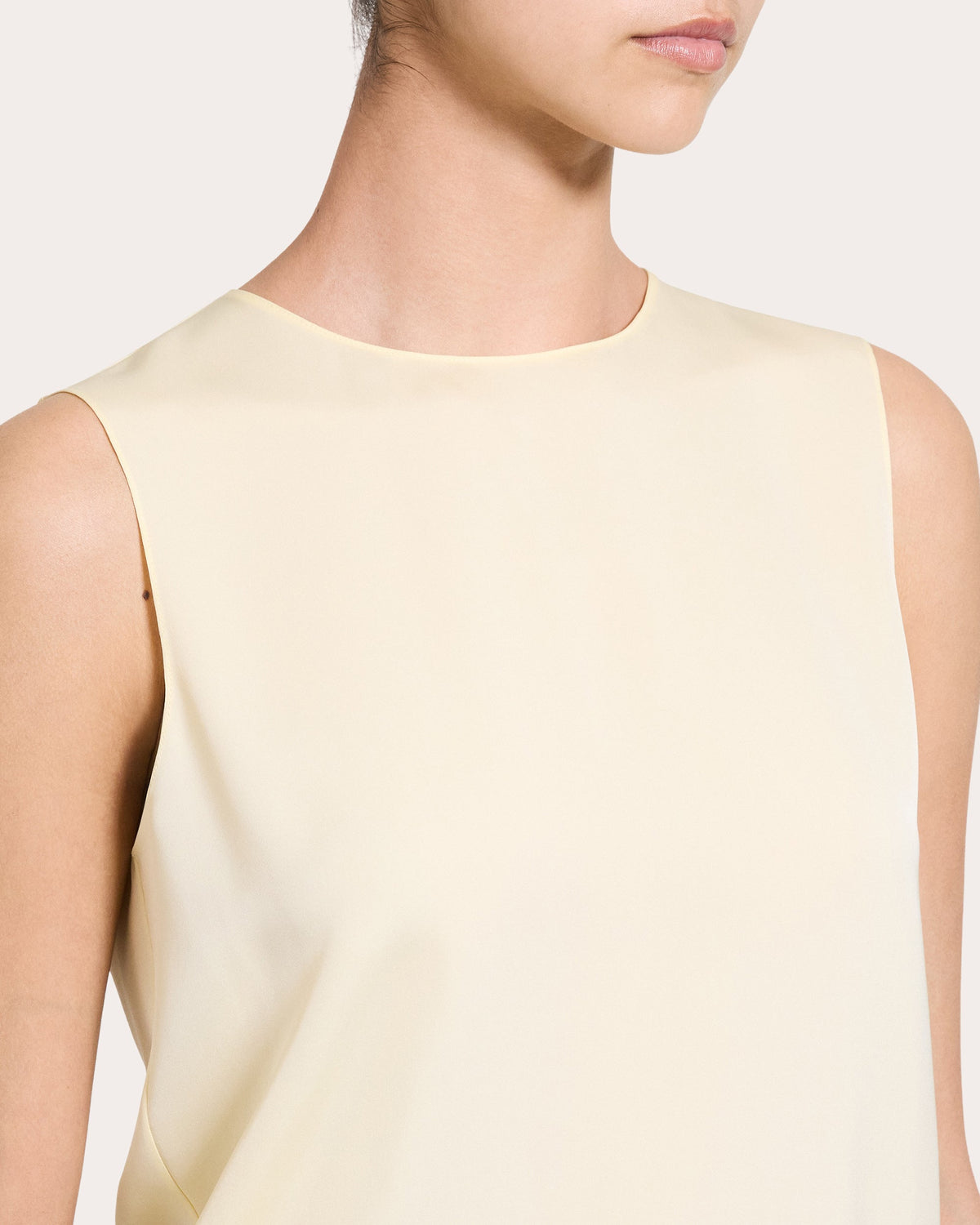 Silk Georgette Straight Shell Top