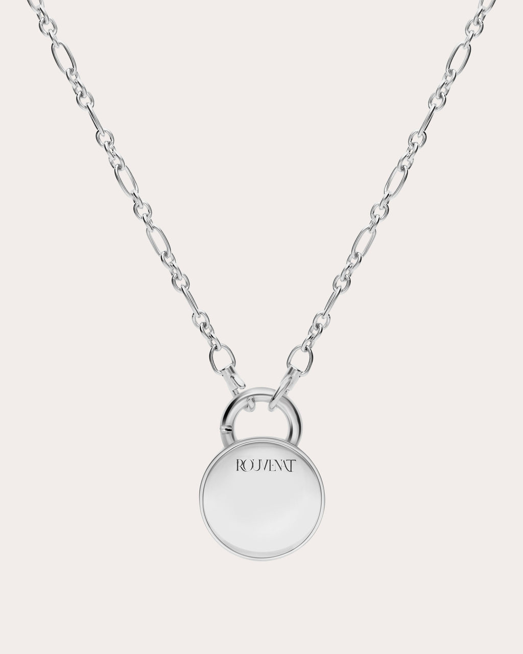 Tanzanite Two-Tone Tag Pendant Necklace