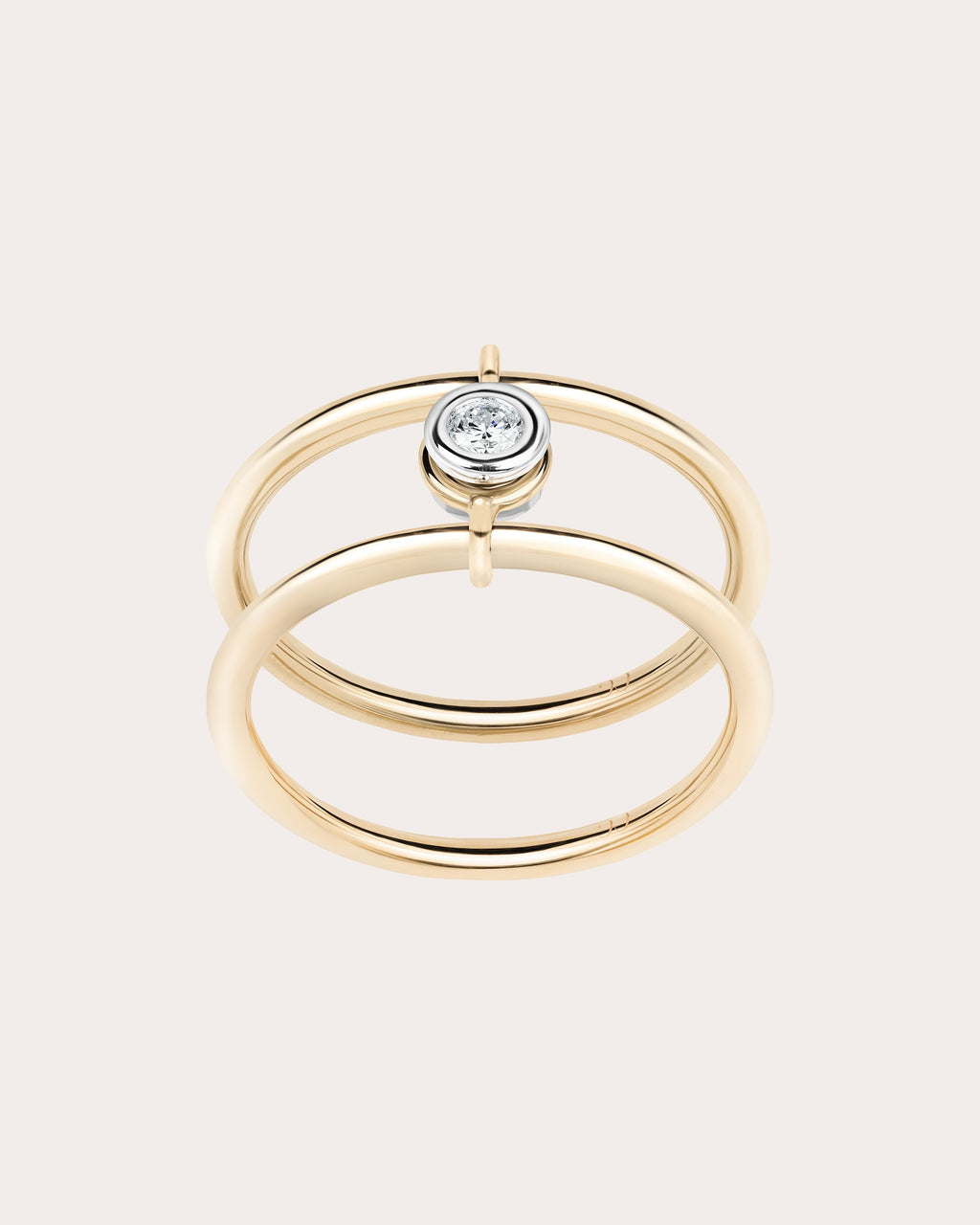 Diamond & 18k Gold Axis Ring