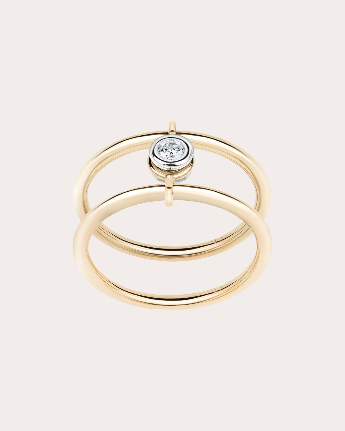 Diamond & 18k Gold Axis Ring