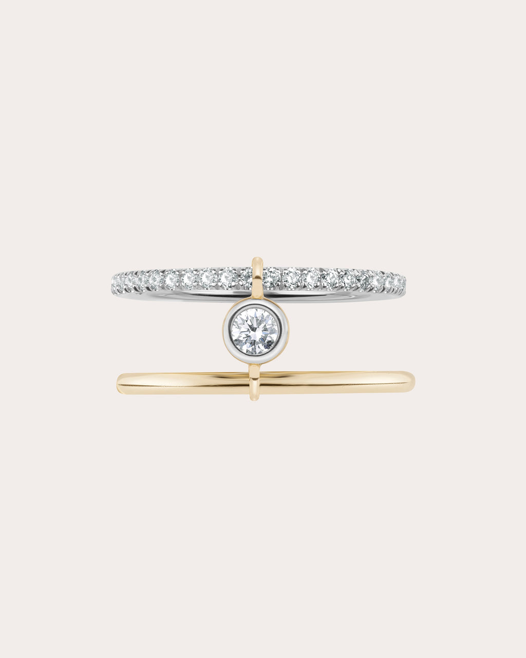 Diamond Axis Solo Pavé Ring