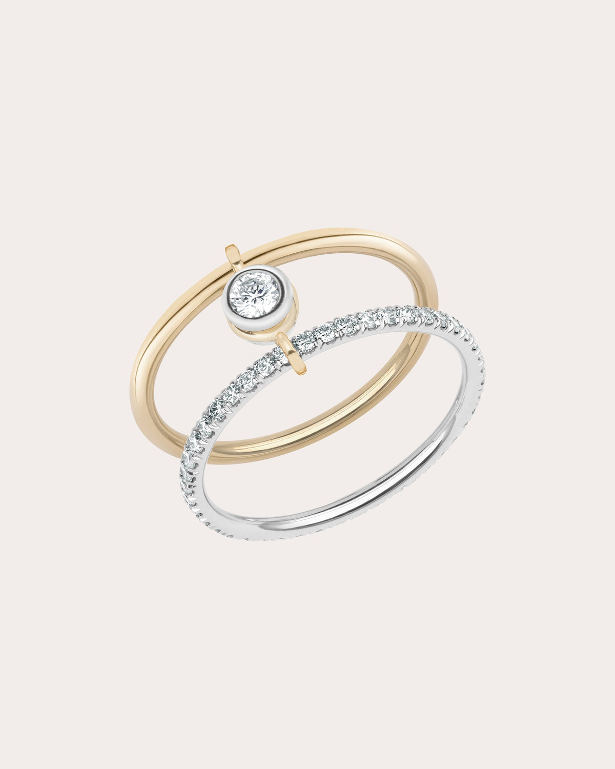 Diamond Axis Solo Pavé Ring