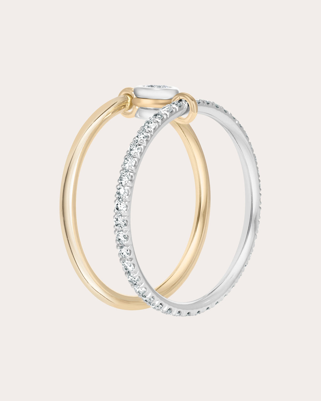 Diamond Axis Solo Pavé Ring