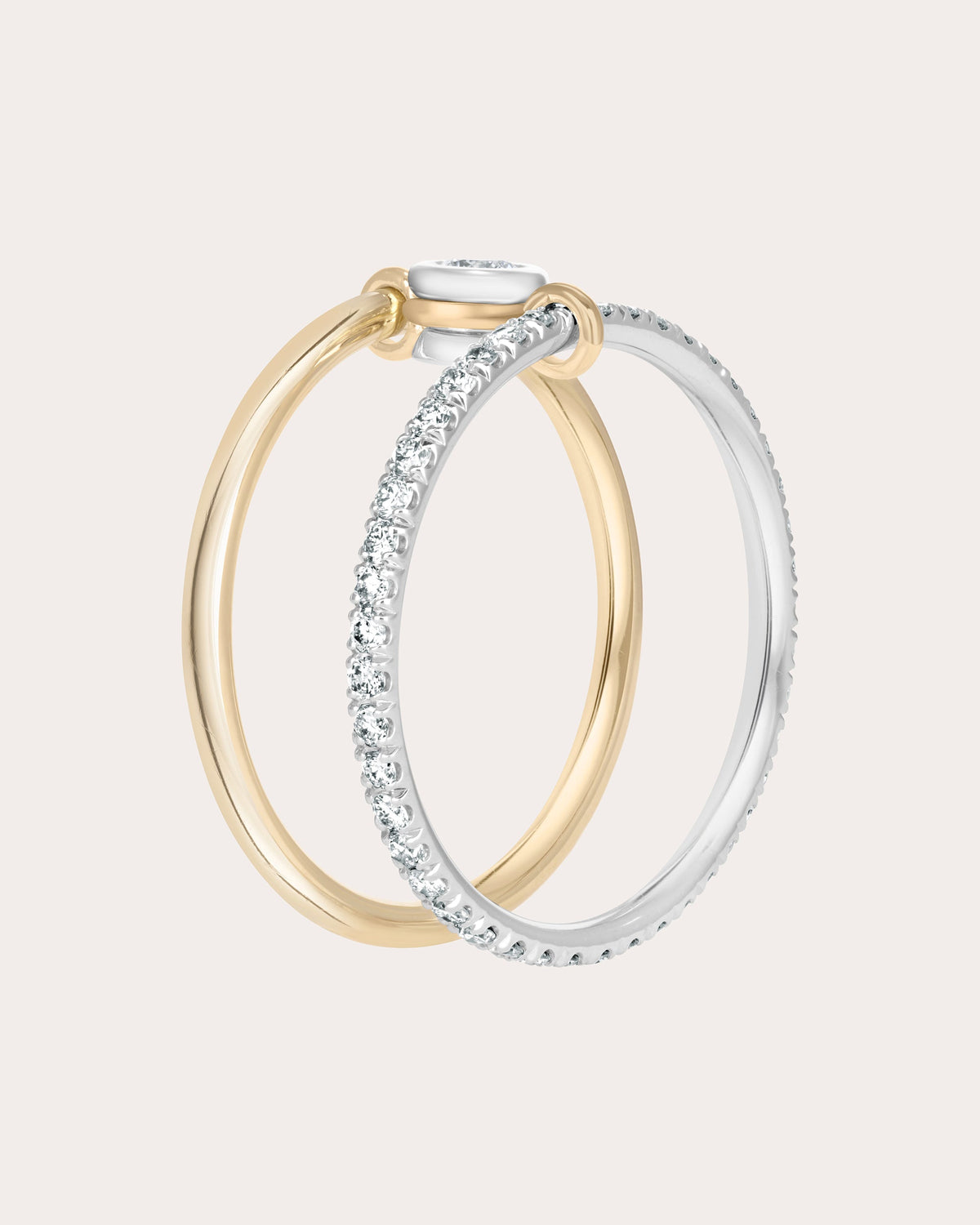 Diamond Axis Solo Pavé Ring