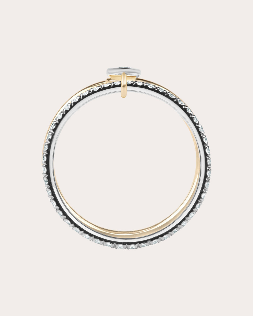 Diamond Axis Solo Pavé Ring