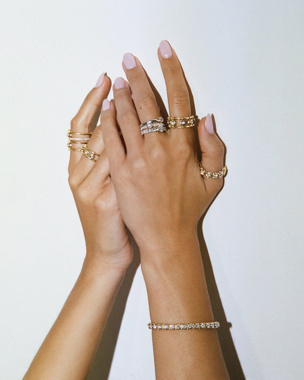 Diamond & 18k Gold Orbit Petite Ring