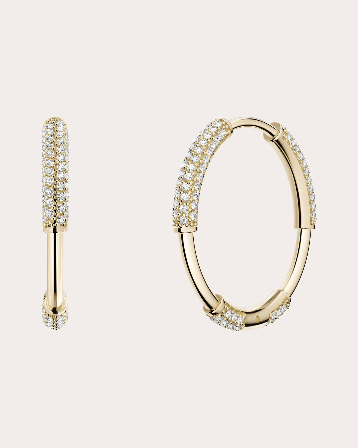 Diamond Elektra Hoop Earrings