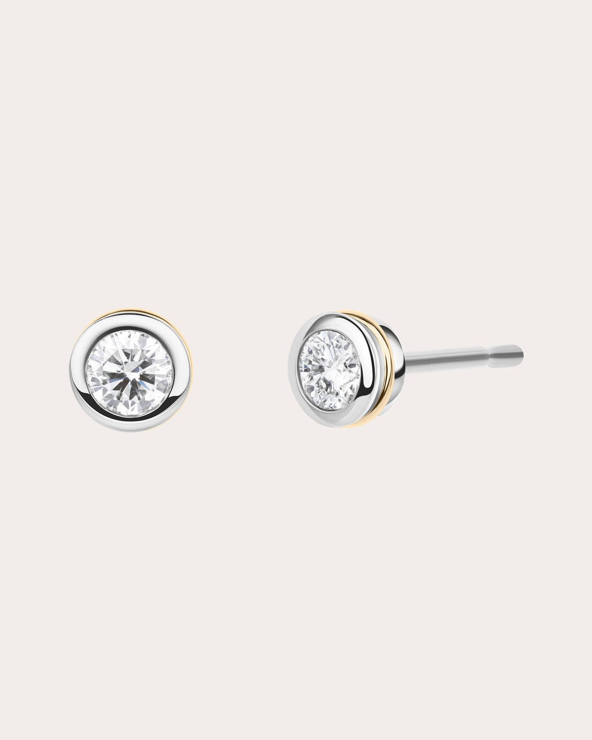 0.05ctw Diamond & 18k White Gold Ignite Stud Earrings