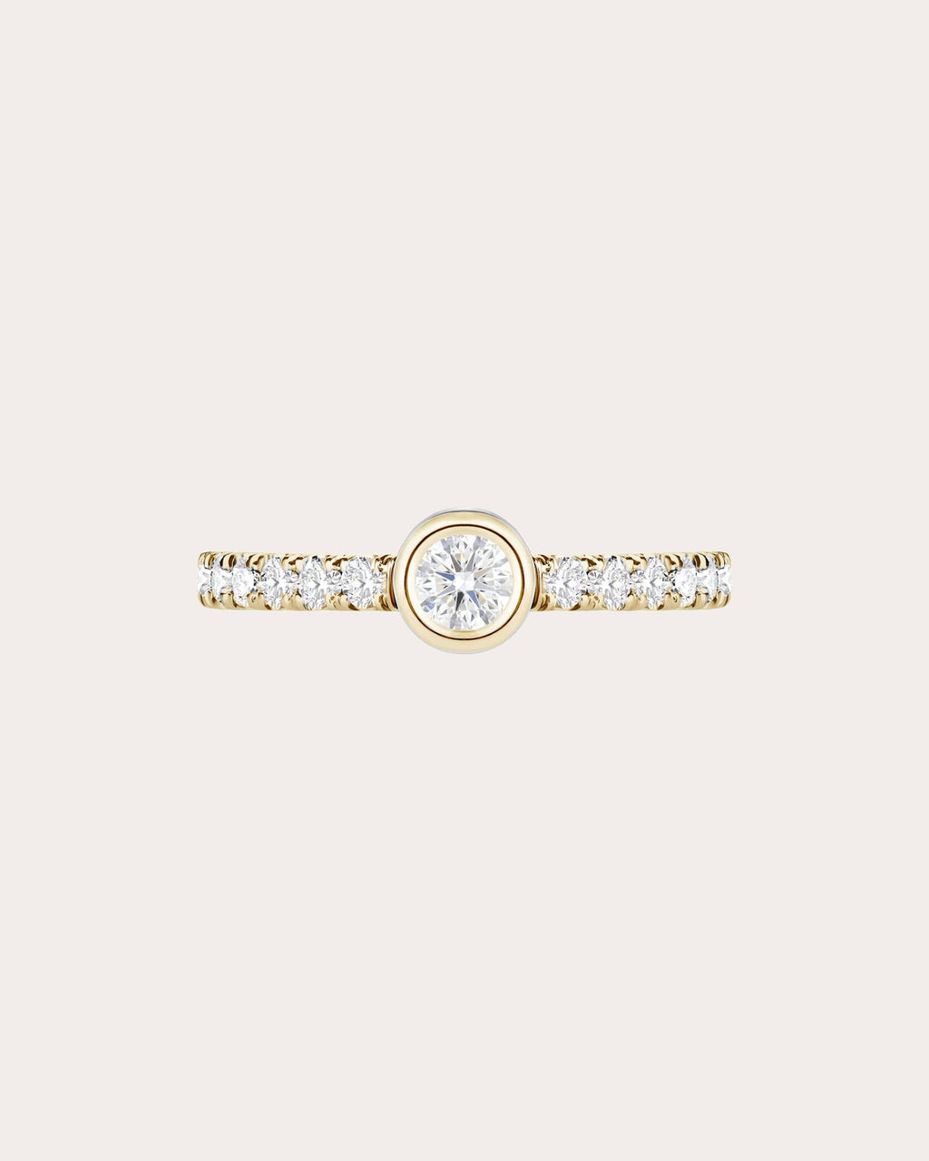 Diamond & 18k Gold Orbit Petite Ring