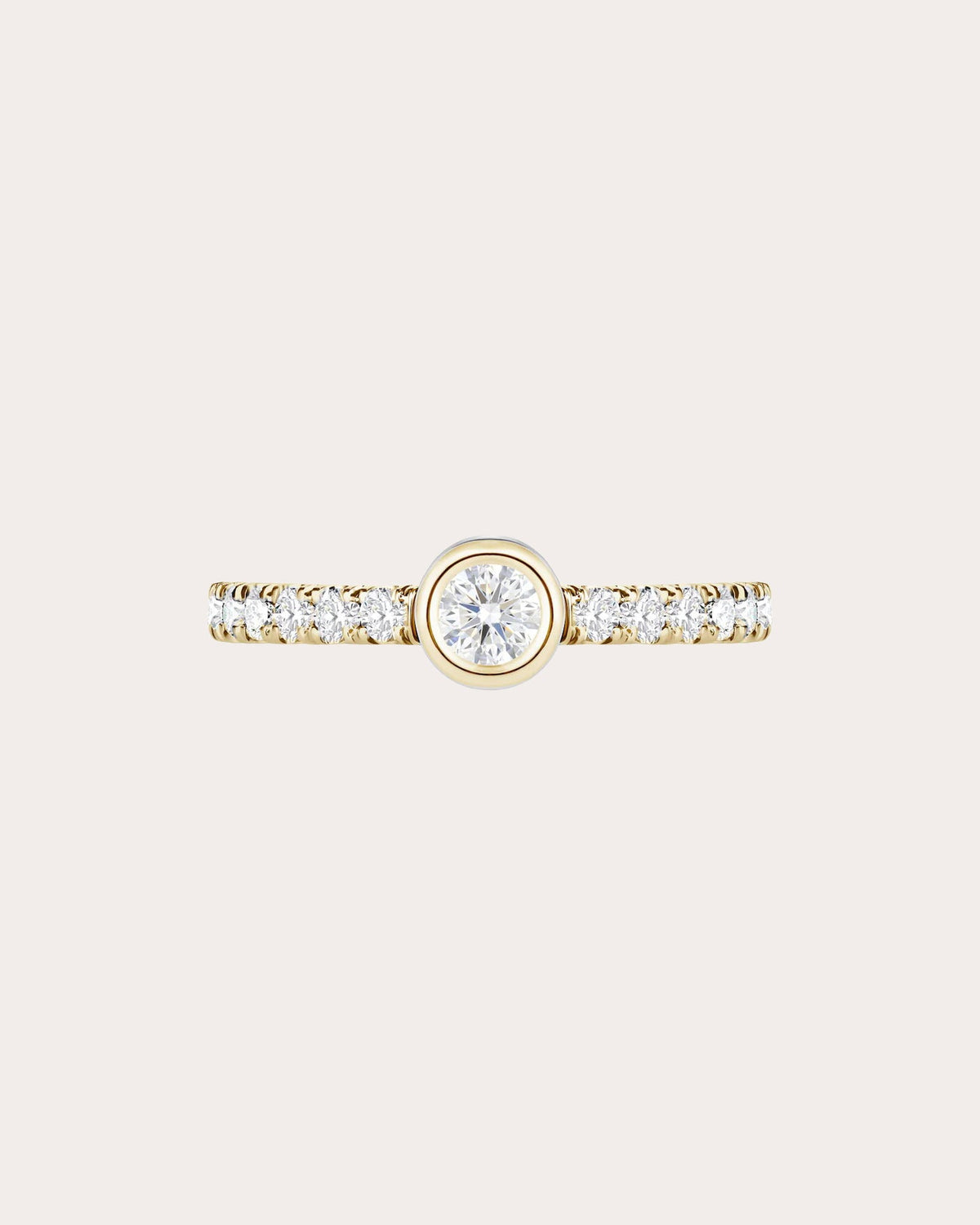 Diamond & 18k Gold Orbit Petite Ring