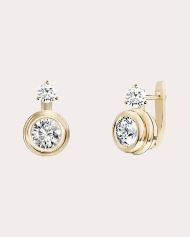 Diamond & 18k Gold Spark Earrings