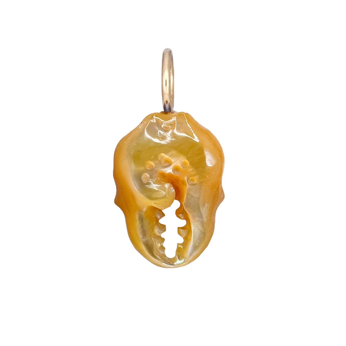 Golden Mother of Pearl Crab Claw