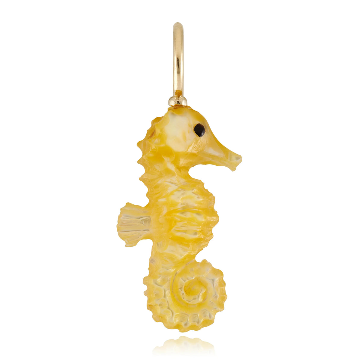 Golden Mother of Pearl Seahorse