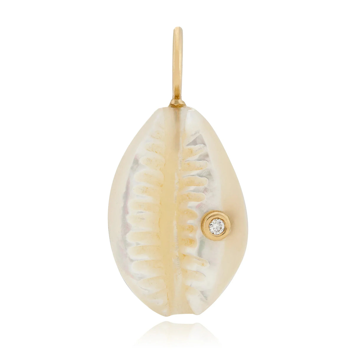 Small Cowrie Shell with Diamond