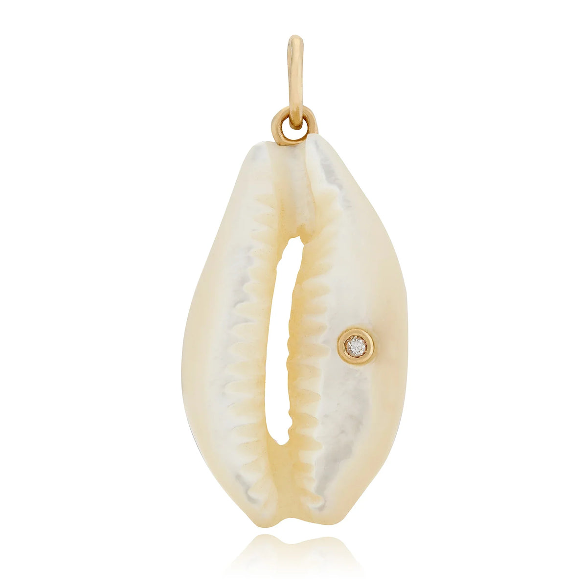 Large Cowrie Shell with Diamond