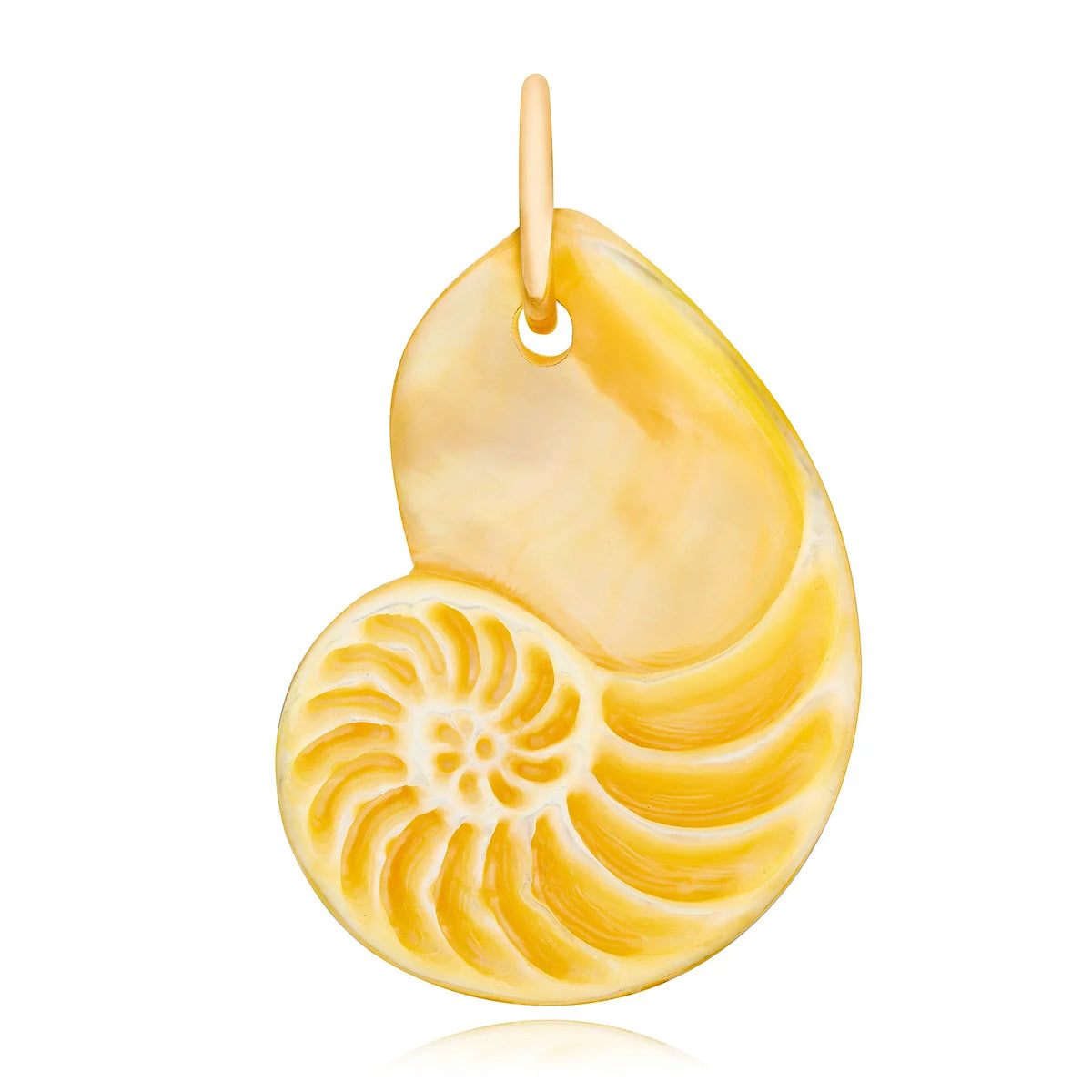 Golden Nautilus Charm