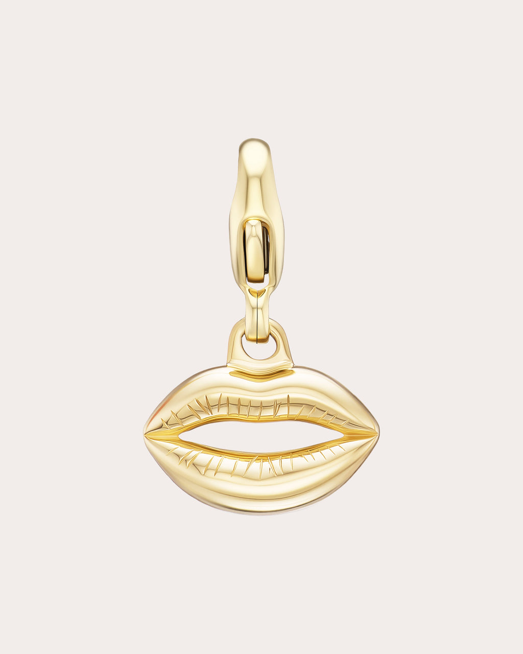 14k Gold Mini Kisser Charm