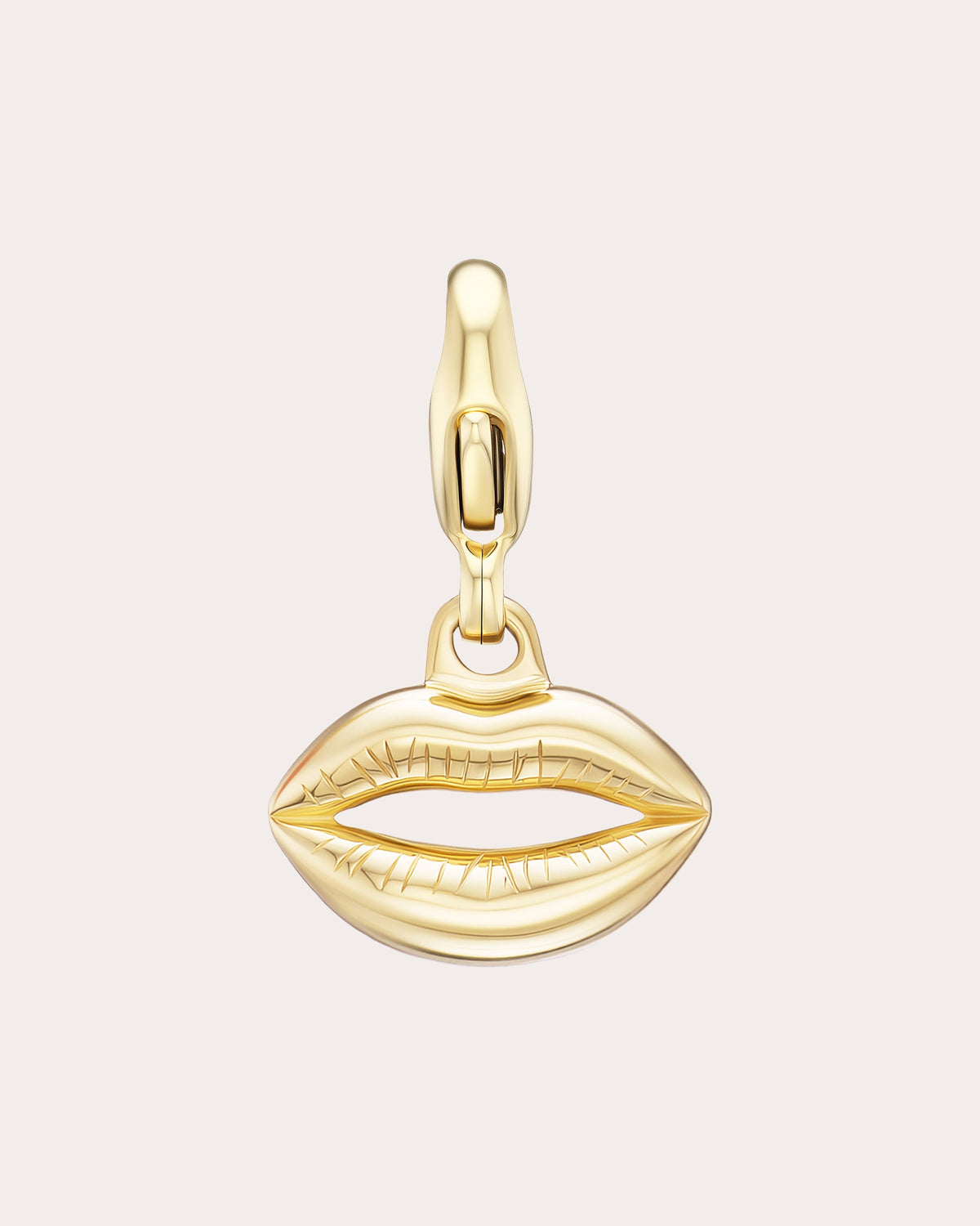 14k Gold Mini Kisser Charm