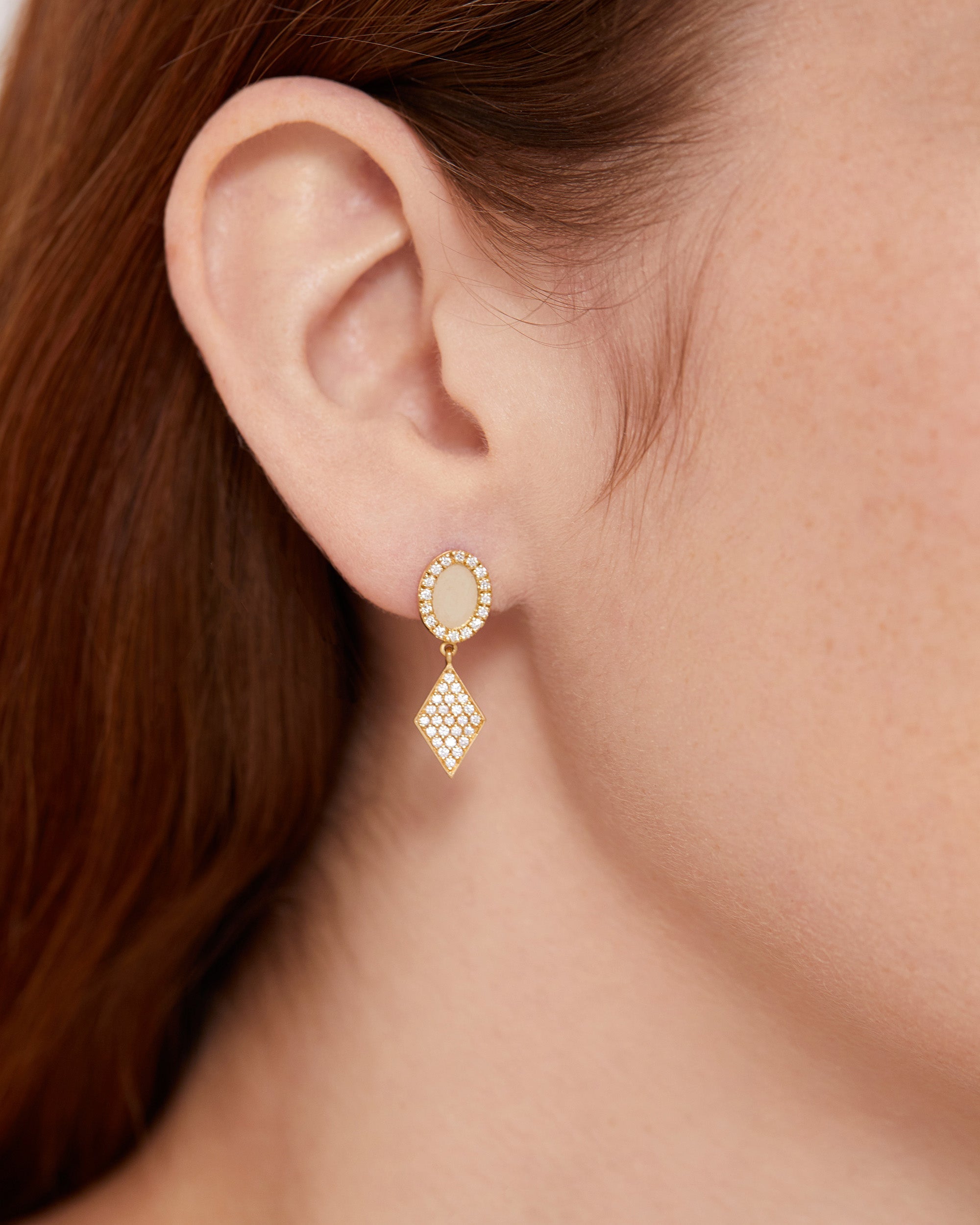 Diamond & 18k Gold Sagesse Drop Earrings