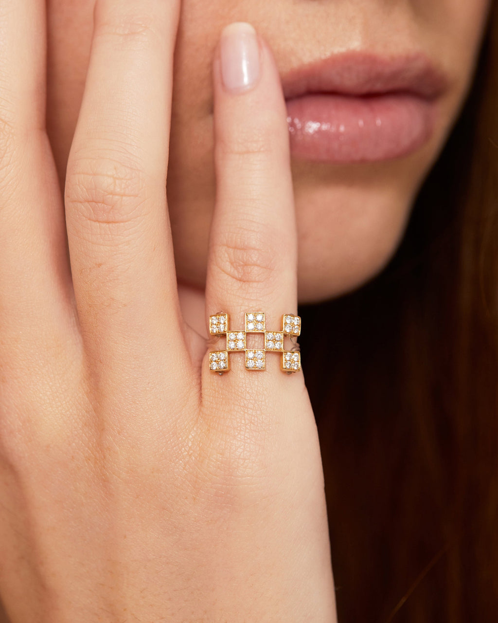 Diamond & 18k Gold Illusion Ring