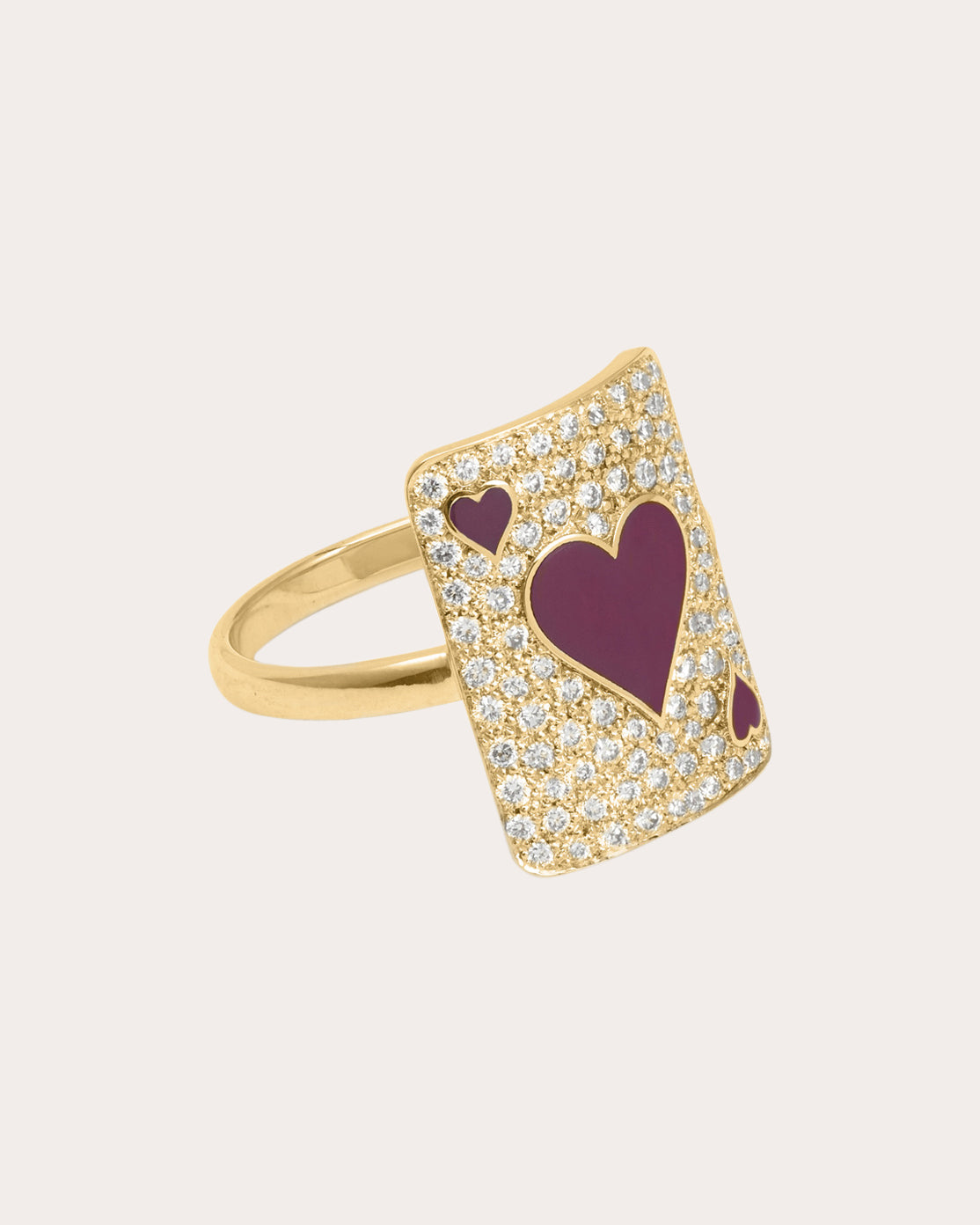 Diamond & 18k Gold Lovely Âme Pinky Ring