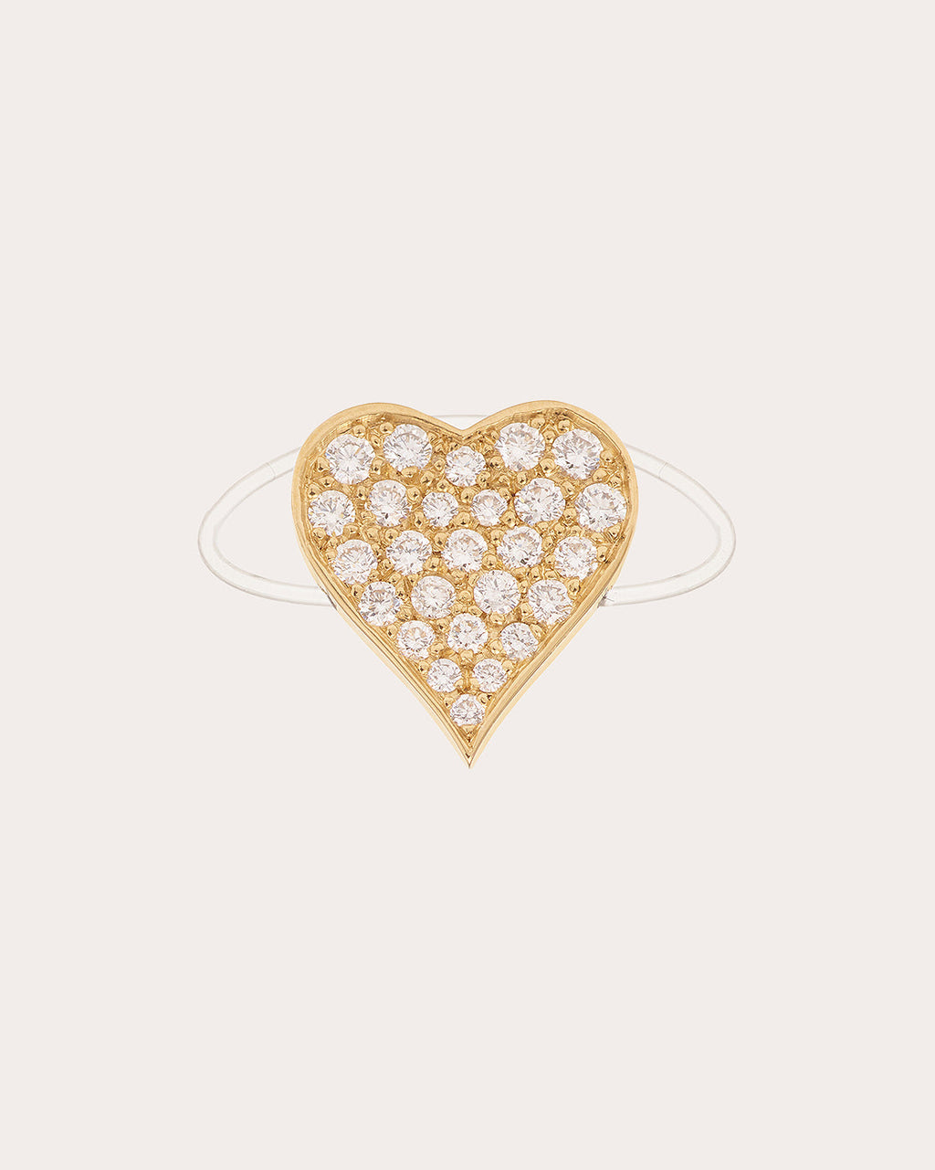 Diamond & 18k Gold Large Âme Ring