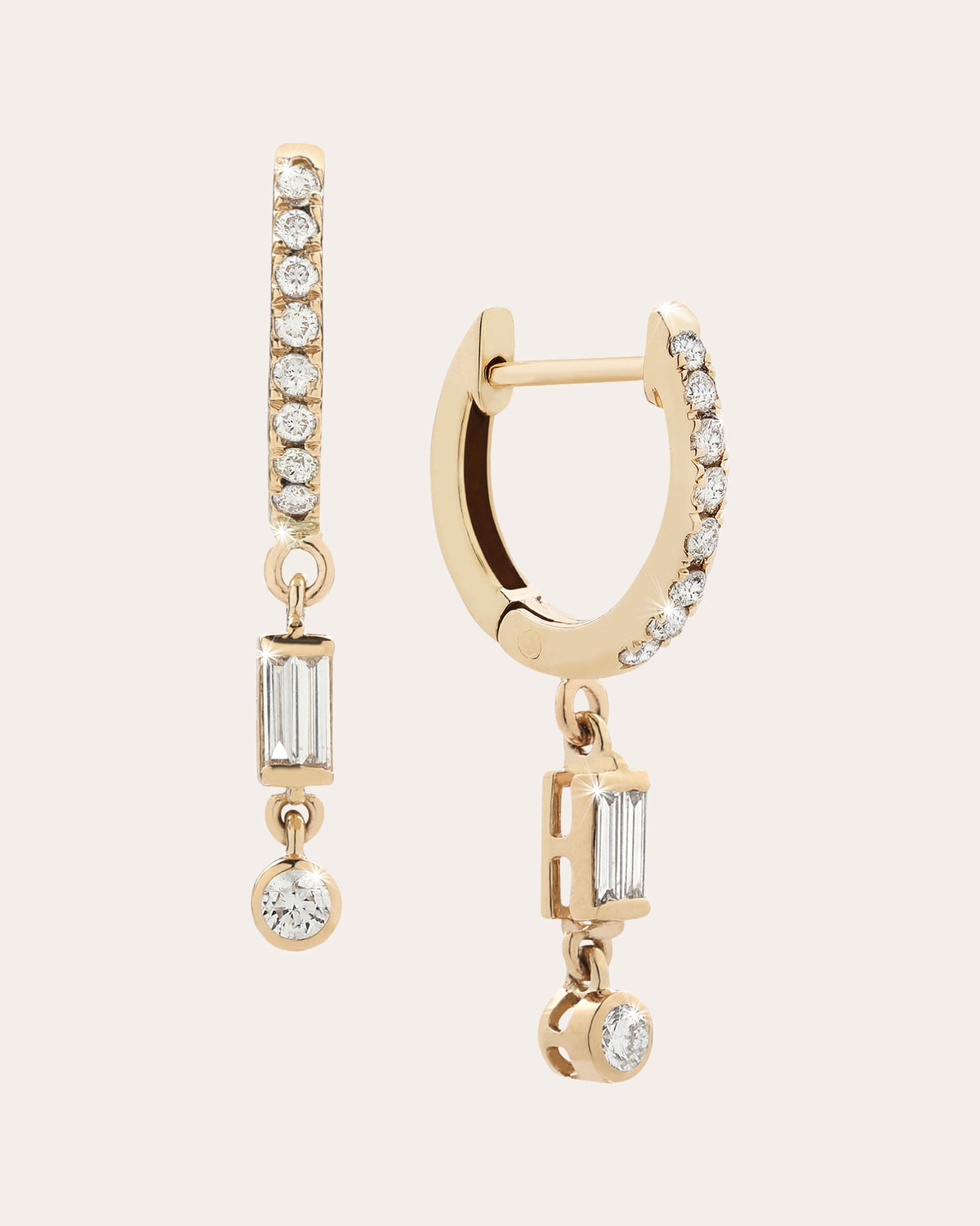 Diamond Mini MéLange Petite Drop Earrings