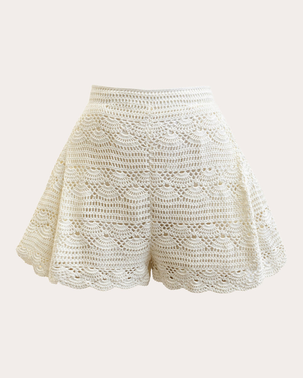 Muna Crocheted Flare Shorts
